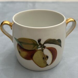 EVESHAM GOLD Royal Worcester Marmalade Jar NO LID 2.75" England